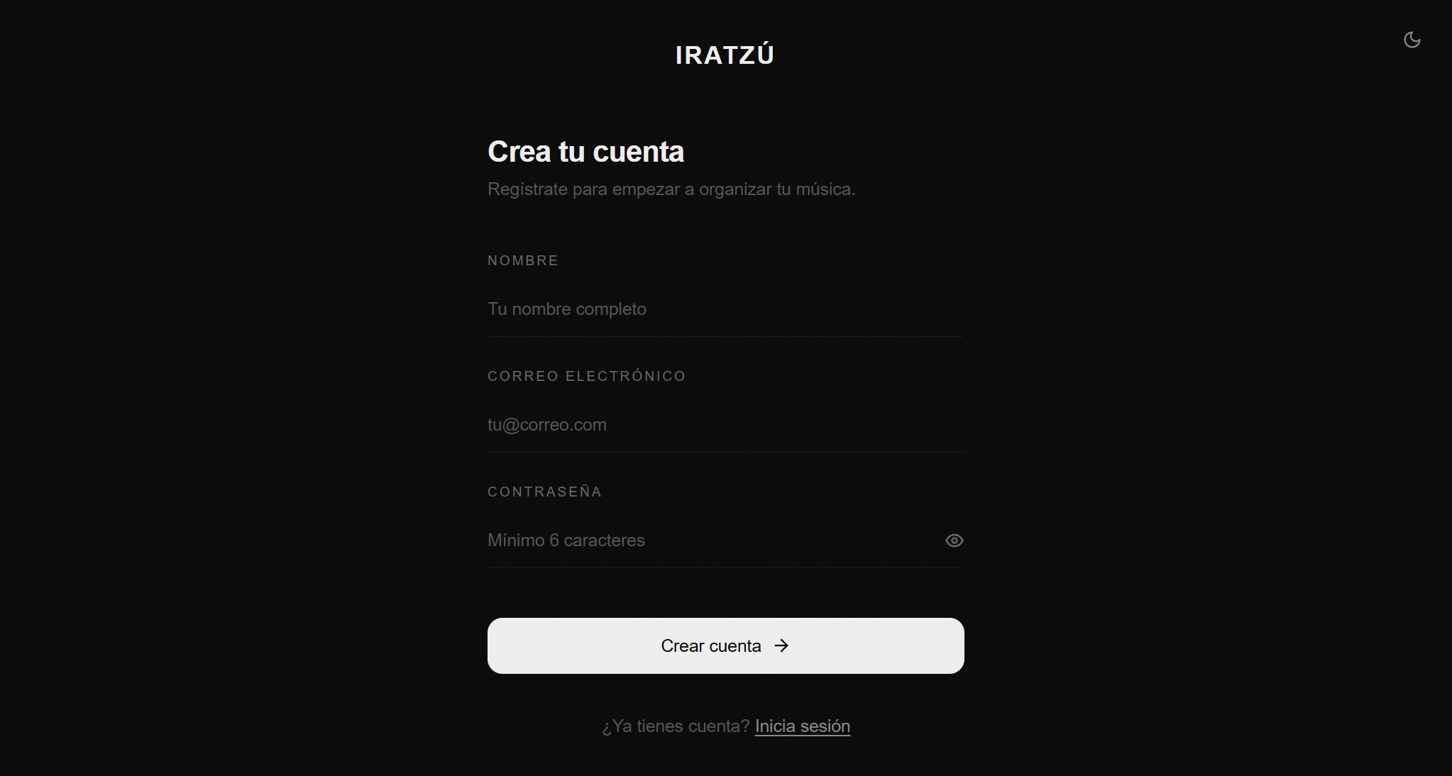 IRATZÚ · 3 of 11: sign up